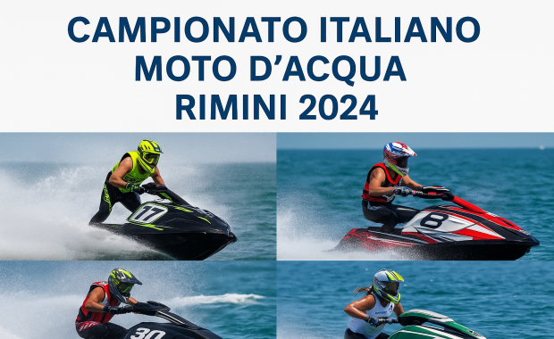 Gare emozionanti di moto d'acqua a Rimini, velocità e adrenalina pura.